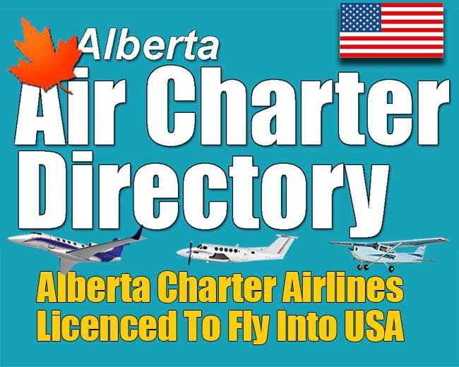 Alberta charter flights to USA directory banner