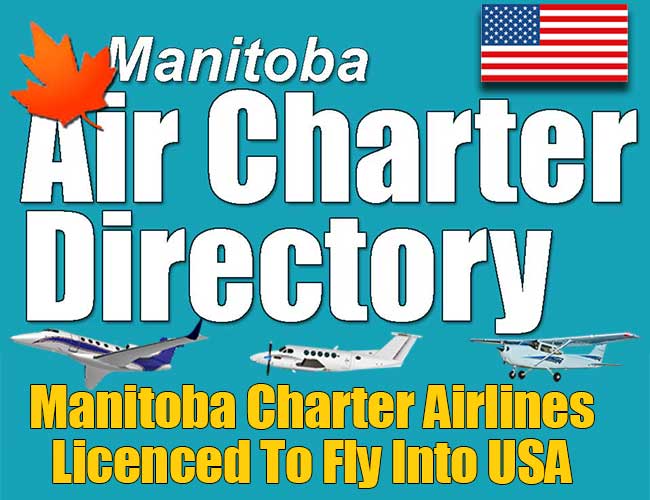 Manitoba USA aircraft charter directory banner